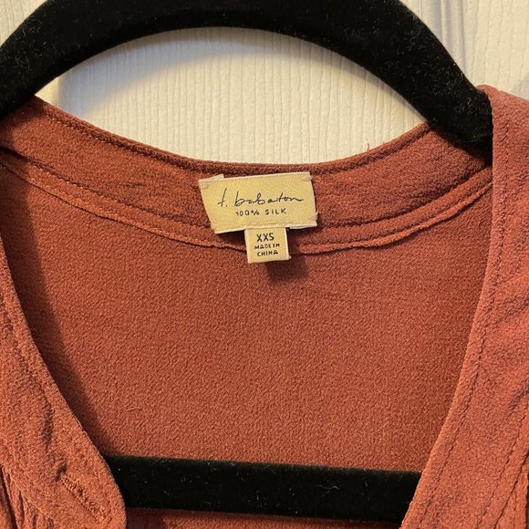 Vintage Babaton Silk Georgette Blouse - Picture 2 of 3